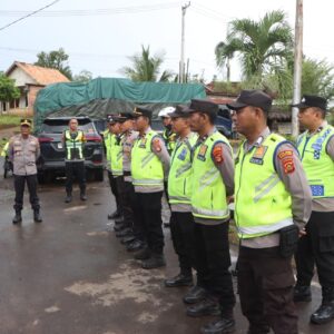 Polres Banyuasin Kandangkan Truk Tonase Besar yang Ngeyel Beroperasi di Musim Mudik