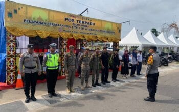 Apel Piket Jaga Pos Terpadu Ops Ketupat Telabang 2026 di Gelar di Kuala Pembuang.