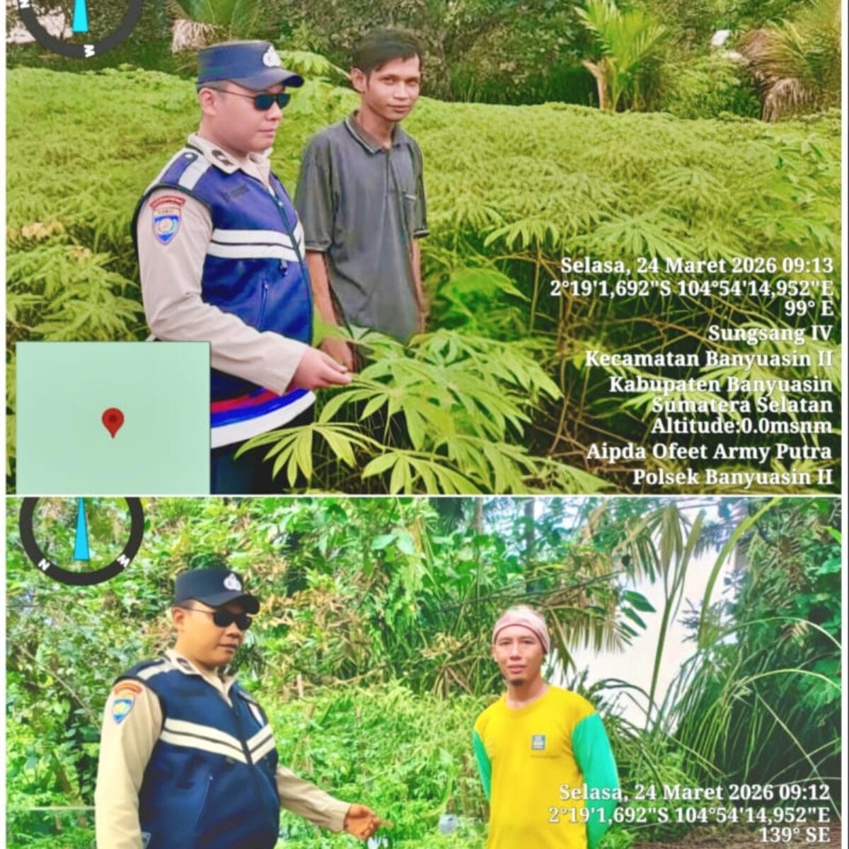 Bhabinkamtibmas Polsek Banyuasin II Gencar Sosialisasikan Program Swasembada Pangan di Desa Sungsang IV