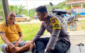 Polsek Seruyan Tengah:Bhabinkamtibmas Desa Tumbang Bai Aktif Sambang Warga.