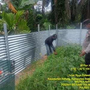 Polsek Betung Gerakkan Masyarakat Desa Biyuku Dukung Swasembada Pangan