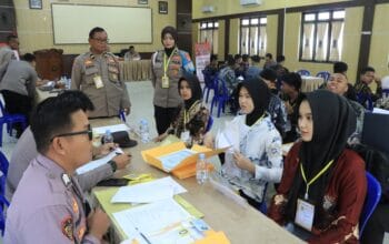 32 Casis Akpol dan Bintara Ikut Verifikasi Awal di Polres Seruyan.