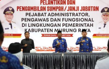 148 Pejabat Resmi Dilantik, Bupati Heriyus Tekankan Disiplin ASN