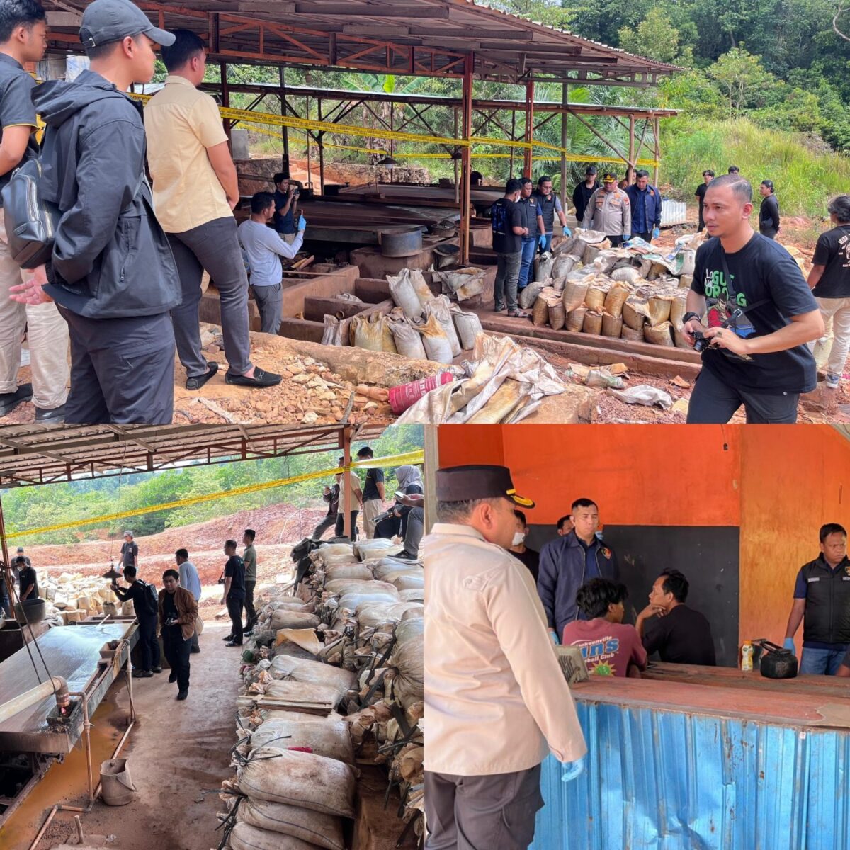 Polri Bongkar Penambangan Ilegal dan Penyelundupan Pasir Timah ke Malaysia, 7 Tersangka Diamankan
