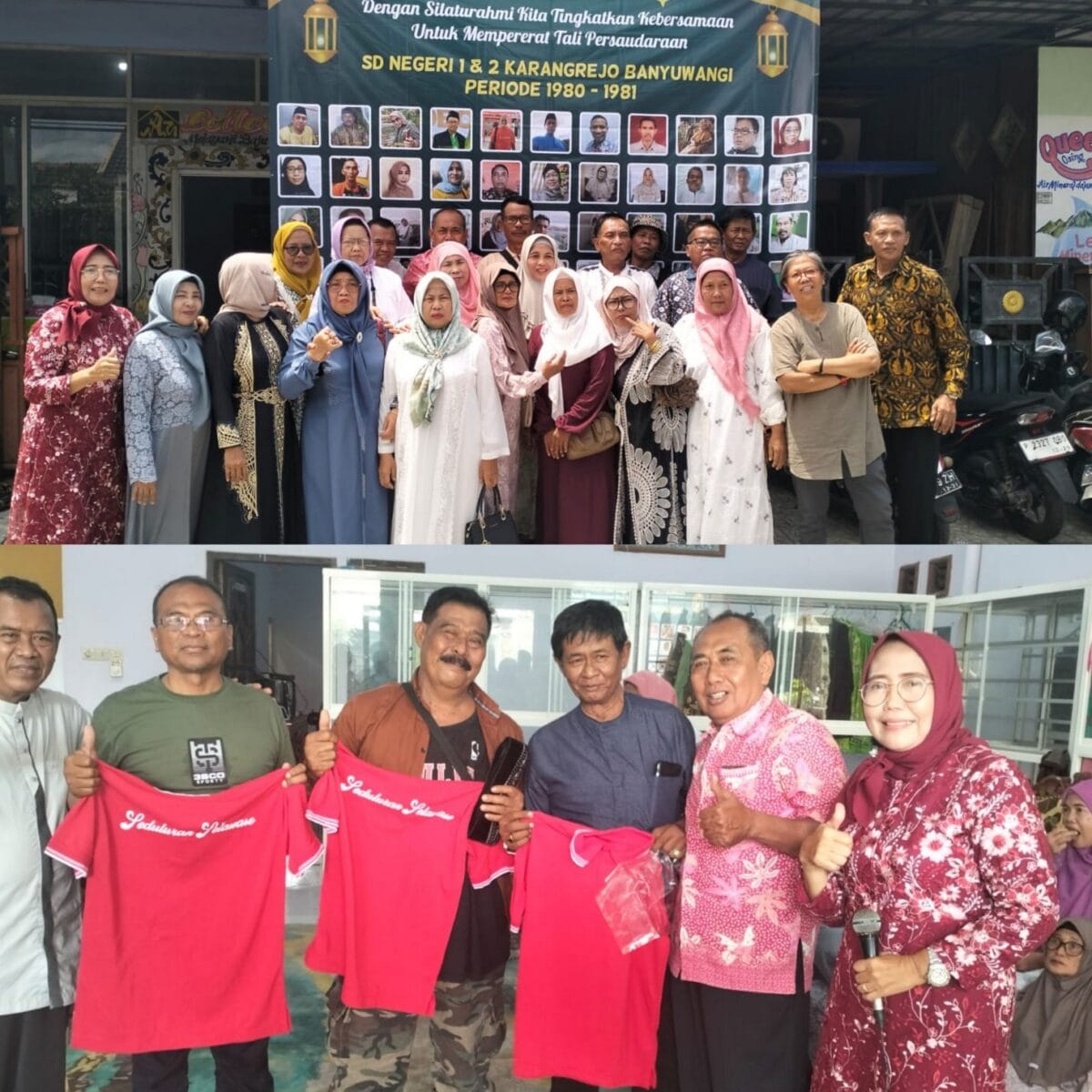 Hangat dan Penuh Nostalgia, Alumni SDN Karangrejo 1 & 2 Angkatan 1980-1981 Gelar Halal Bihalal