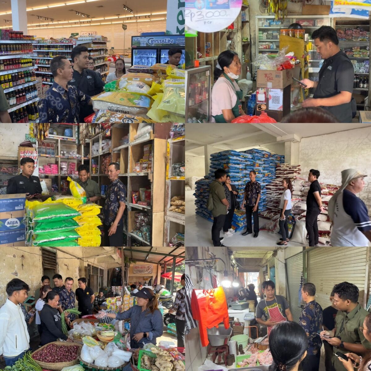 Sidak Satgas Pangan ;  Pasca Hari Raya Idul Fitri, Ketersedian Stock dan Harga 14 Bapoting Tetap Stabil