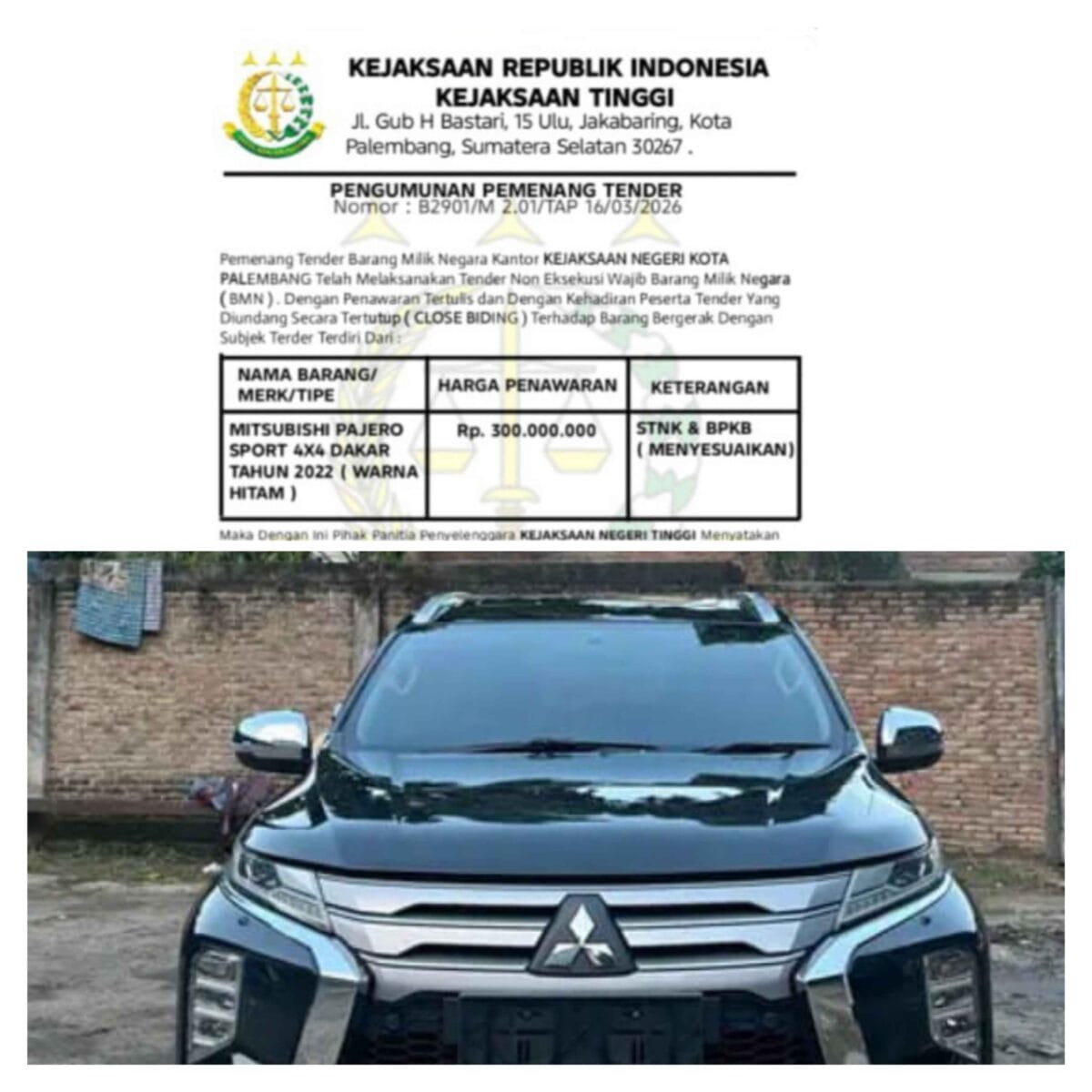 Jelang Lebaran, Warga Banyuasin Kena Tipu Modus Tender Mobil Pajero Sport via WhatsApp