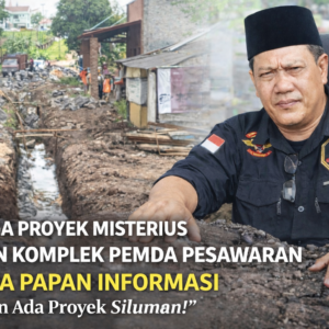 Hikmaddin Angkat Bicara! Proyek Tanpa Papan Informasi di Depan Komplek Pemda Pesawaran Dipertanyakan