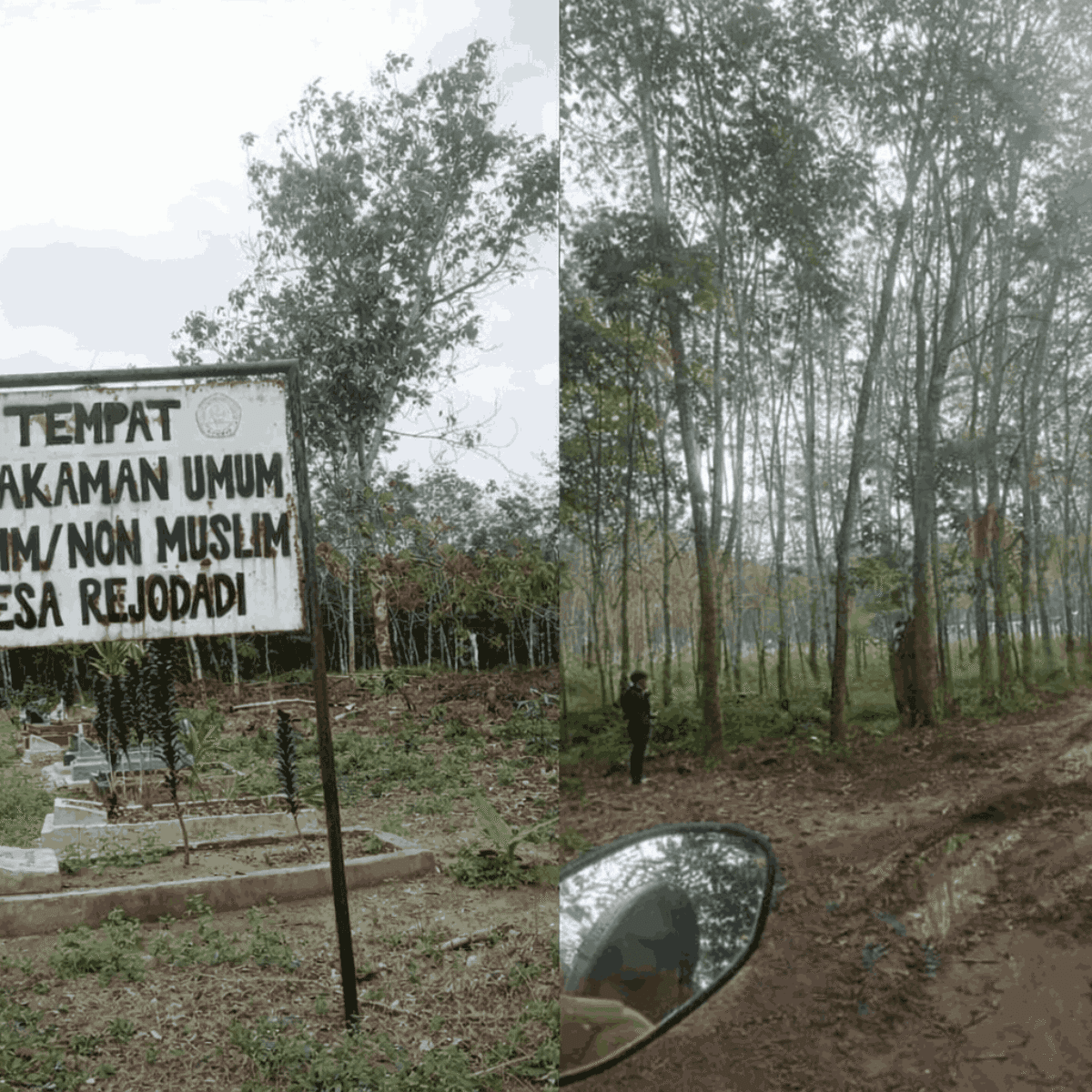 Miris! Jalan Menuju TPU Desa Rejodadi Rusak Parah, Warga Keluhkan Diabaikan Pemerintah Desa