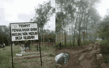 Miris! Jalan Menuju TPU Desa Rejodadi Rusak Parah, Warga Keluhkan Diabaikan Pemerintah Desa