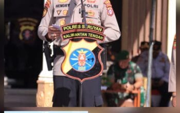 Apel Gelar Pasukan Sarpras,Kesiapan Penanggulangan Karhutla Serta Antisipasi El Nino Godzilla 2026 Polres Seruyan.