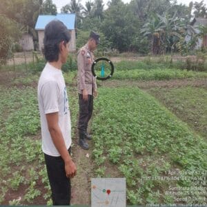 Bhabinkamtibmas Polsek Muara Telang Gegerkan Warga Desa Mekar Sari Dukung Swasembada Pangan