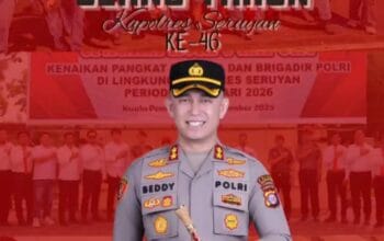 DPC PWRI Seruyan,Ucapkan Selamat Hari Ulang Tahun Ke-46 Pada Kapolres Seruyan.