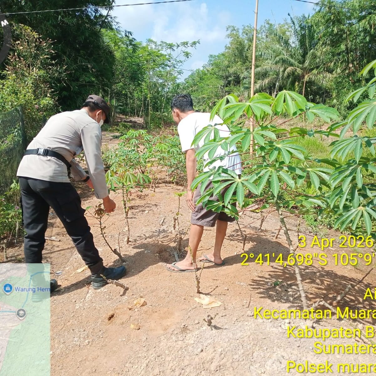 Aipda Erwin Saputra: Polisi Penggerak di Balik Kesuburan Lahan Perkarangan Rumah di Banyuasin