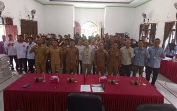 DPMDes Kabupaten Seruyan Gelar Sosialisasikan Pilkades Tahun 2026 di Kecamatan Hanau.