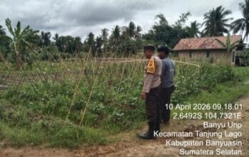 Bhabinkamtibmas Polsek Tanjung Lago Gerakkan P2B di Desa Banyu Urip Dukung Swasembada Pangan Nasional