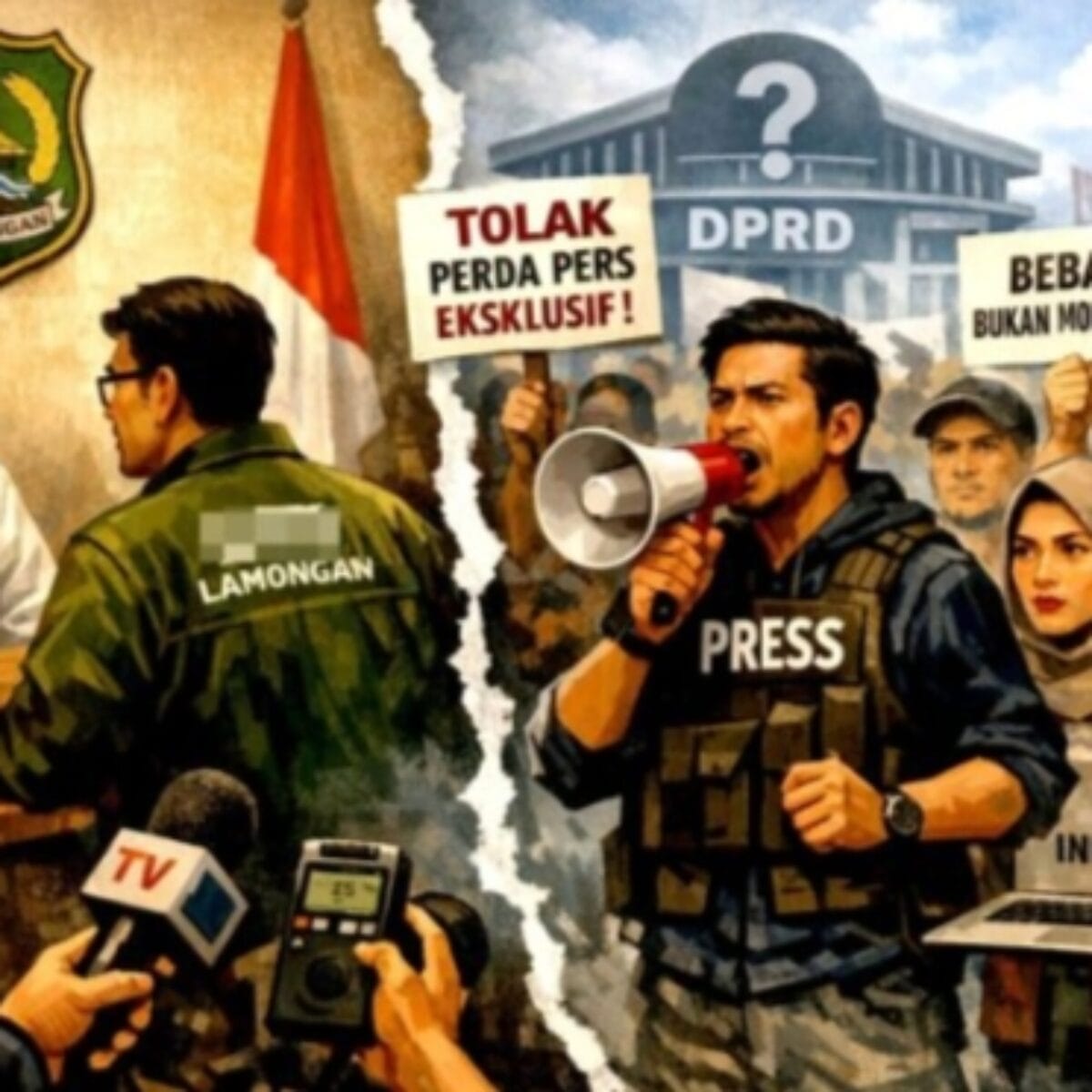 Dalih Penertiban Pers Rencana Perbub Lamongan Ancam Independensi dan Kebebasan Pers