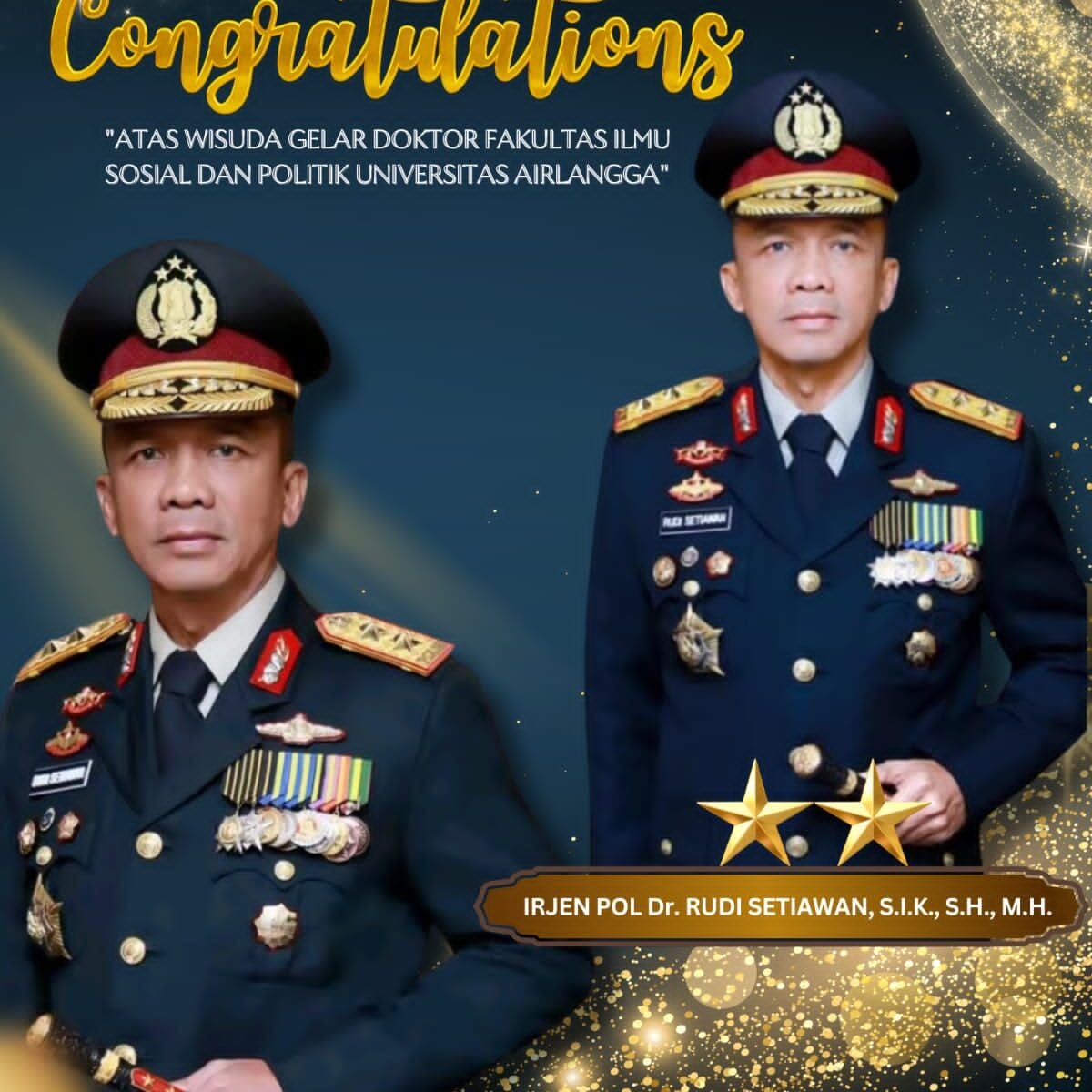 Ketua Umum PW-FRN Agus Flores Beri Apresiasi atas Gelar Doktor Kapolda Jabar Irjen Pol. Dr. Rudi Setiawan