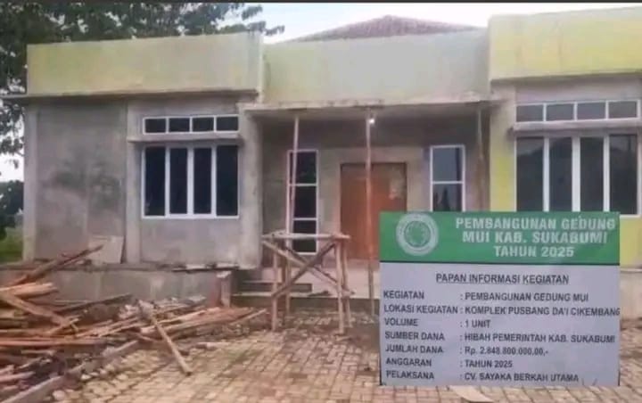 Kegiatan Foto : Proyek Gedung MUI Sukabumi Disegel Kontraktor, Dana Hibah Miliaran Dipertanyakan — PWRI Desak APH Turun Tangan