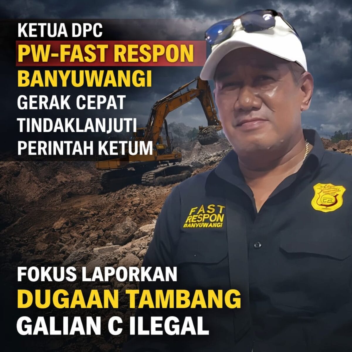 Agus Samiaji Tegaskan Komitmen, PW-Fast Respon Siap Laporkan Tambang Galian C Ilegal