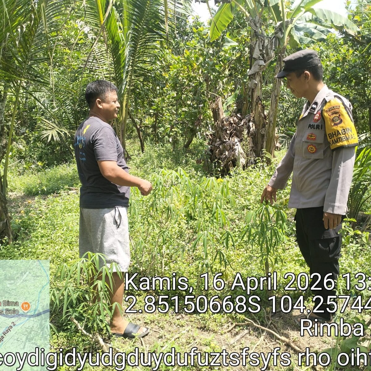 Bhabinkamtibmas Polsek Betung Gerakkan Masyarakat Desa Sedang Dukung Swasembada Pangan