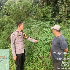 Bhabinkamtibmas Polsek Betung Gerakkan Wujudkan Swasembada Pangan di Desa Air Senggeris