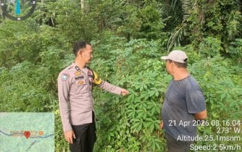 Bhabinkamtibmas Polsek Betung Gerakkan Wujudkan Swasembada Pangan di Desa Air Senggeris