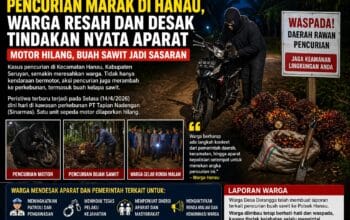 Maling Resahkan Warga Hanau,Pihak Aparat Jangan Abaikan Laporan Warga.