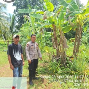 Bhabinkamtibmas Rantau Bayur Gerakkan Masyarakat Dukung Swasembada Pangan Nasional