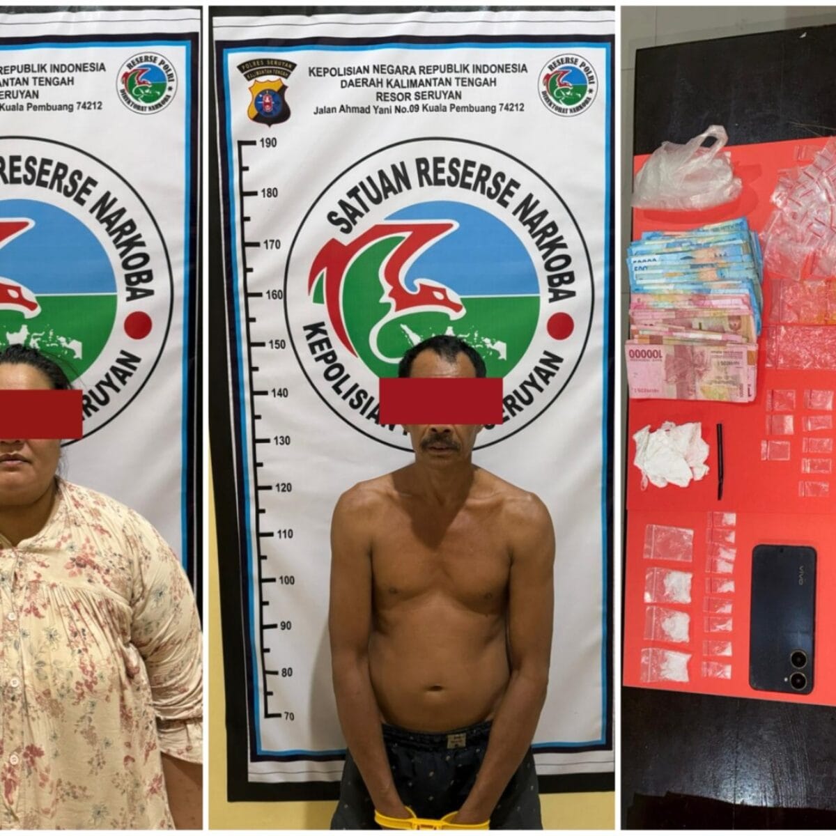 POLRES SERUYAN BERHASIL UNGKAP PEREDARAN SABU, PASANGAN SUAMI ISTRI DIAMANKAN