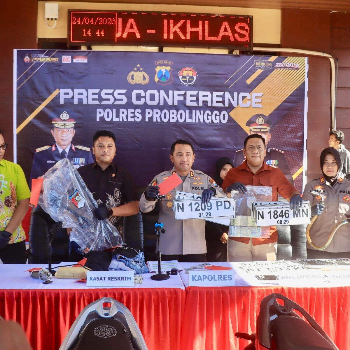 Polres Probolinggo Amankan Tujuh Tersangka Curas dan Curanmor