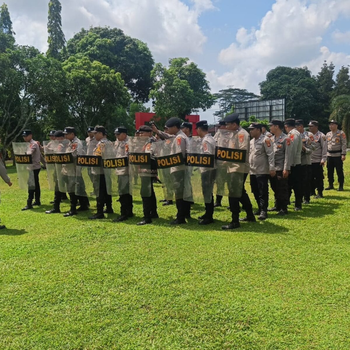 Latihan Negosiator dan Dalmas Polres Banyuasin, Siaga Hadapi Kejadian Kontingensi