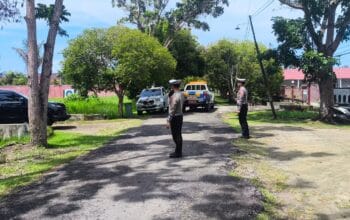 Peringati Hari Kartini Ke-147,Satlantas Polres Seruyan Pastikan Arus Lalu Lintas di Kawasan Tenis Indoor Lancar Terkendali.