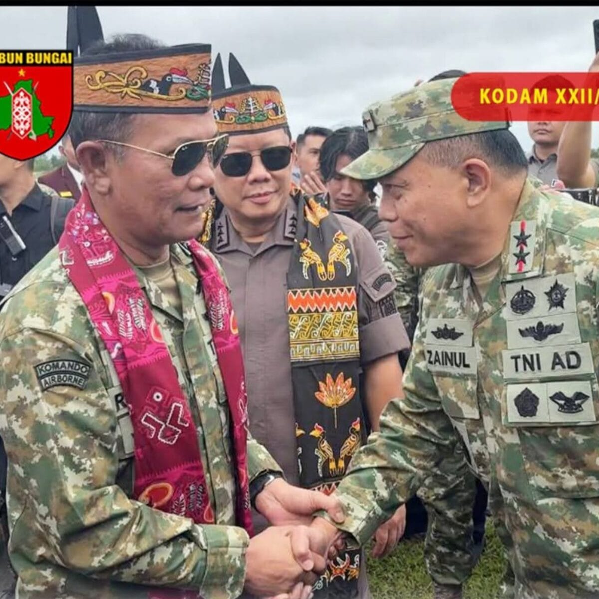 Pangdam XXII/Tambun Bungai Sambut Menhan dan Satgas PKH, Perkuat Sinergi Penertiban Kawasan Hutan di Kalteng