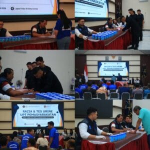 Libatkan TNI-Polri dan BNNK, Lapas Banyuwangi Pastikan Nol Penyalahgunaan Narkoba