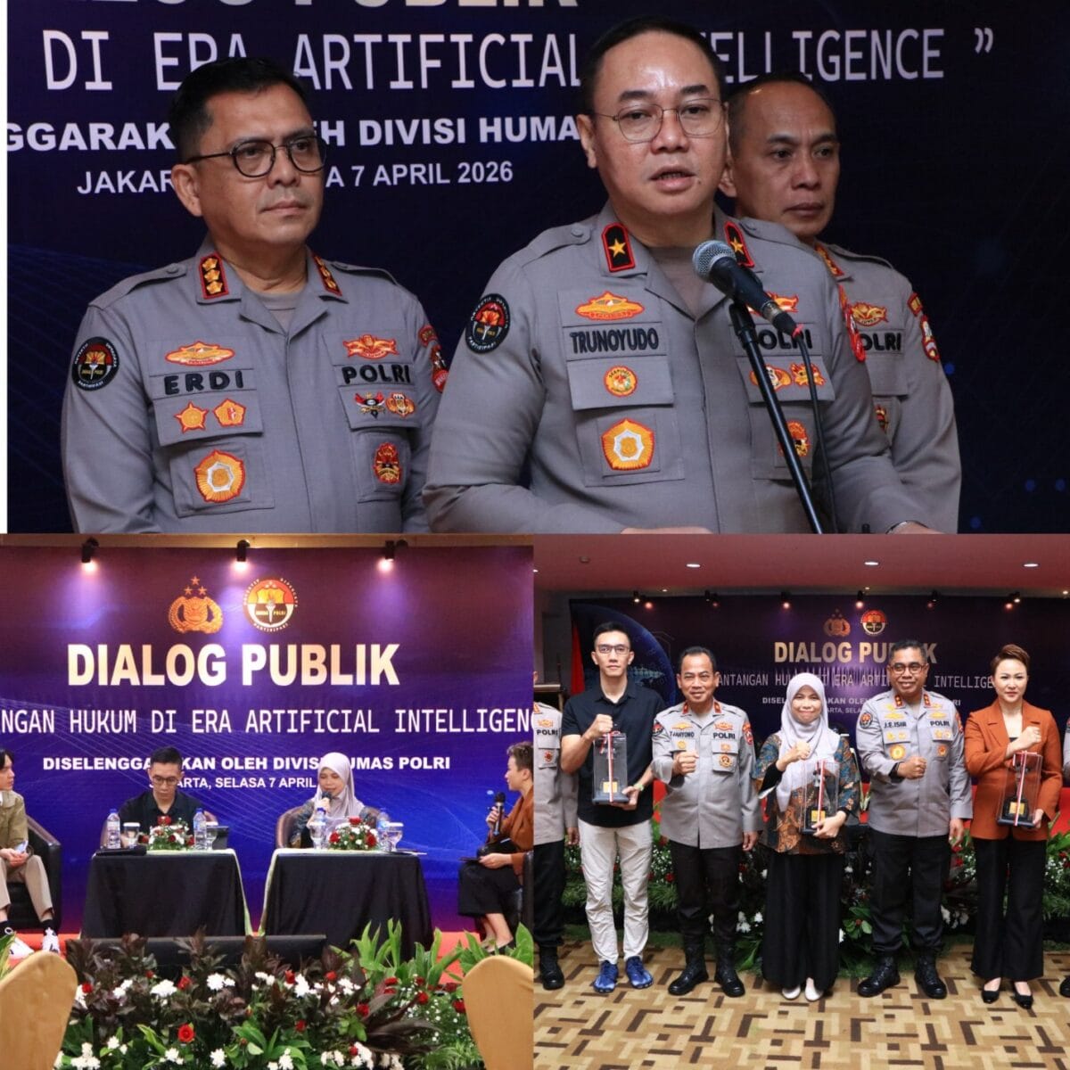 Divhumas Polri Gelar Dialog Publik Bahas Tantangan Hukum di Era Artificial Intelligence
