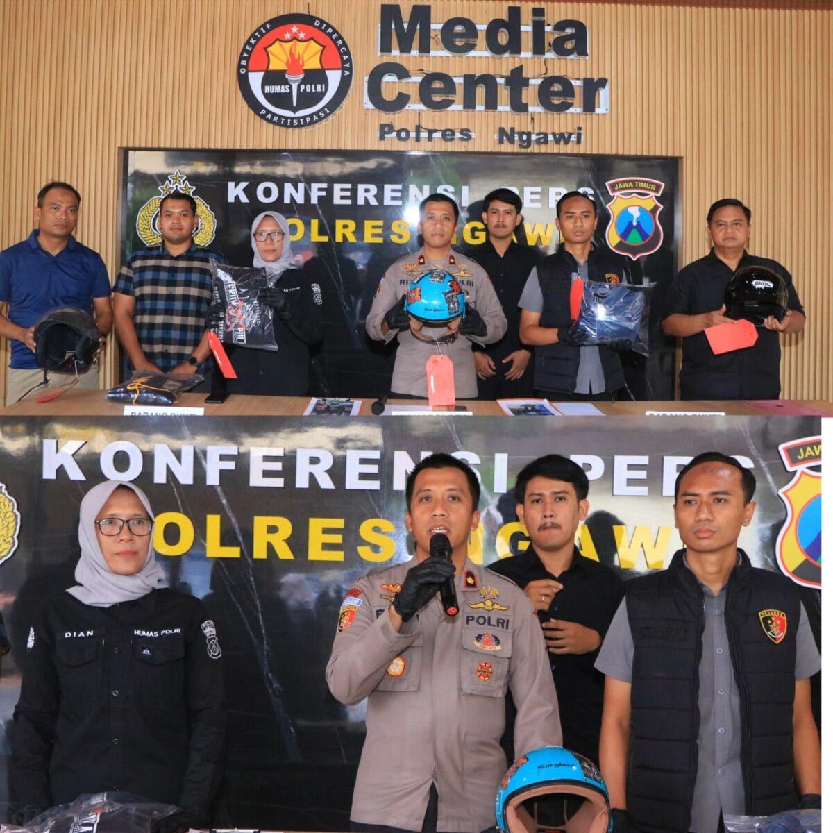 Polres Ngawi Amankan 2 Tersangka Pengeroyokan di Paron Motif Atribut Perguruan Silat