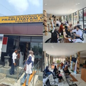 Polri Untuk Masyarakat : Polres Blitar Beri Layanan Satu Atap di MPP