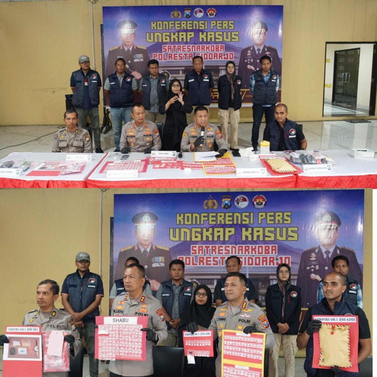 Polresta Sidoarjo Ungkap 19 Kasus Narkoba Selamatkan 4000 Jiwa dari Bahaya Narkotika