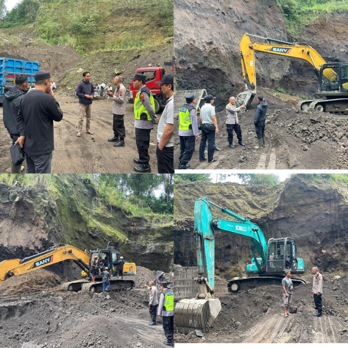 Sikat Tambang Ilegal! Polisi Sita 5 Ekskavator di Srumbung Magelang, Bukti Nyata Dukungan Program Prabowo Subianto