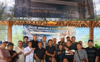 Halal Bihalal, Kades Tegalharjo Perkuat Sinergi dengan Awak Media