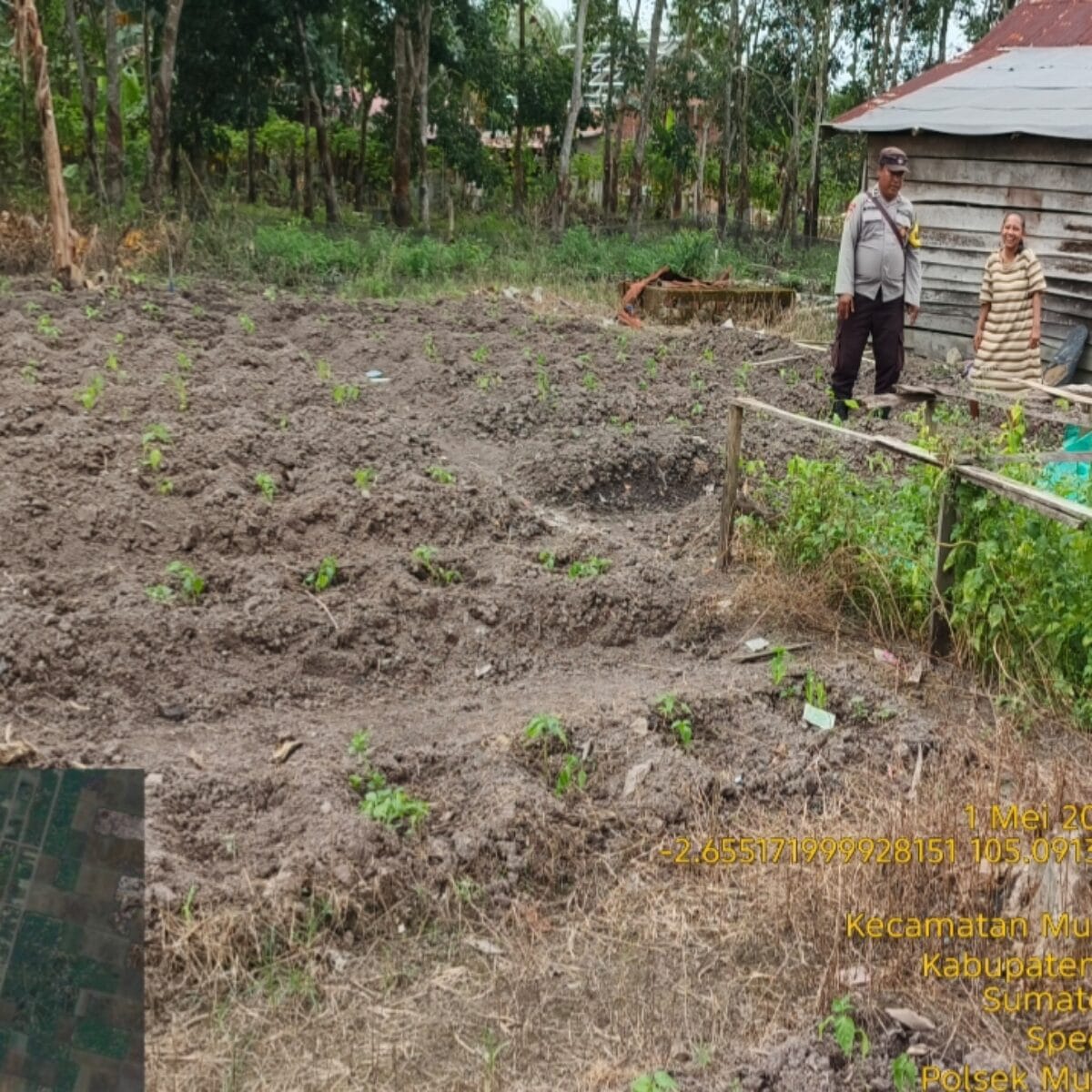 Bhabinkamtibmas Polsek Muara Padang Gerakkan Warga Dukung Program Swasembada Pangan Nasional