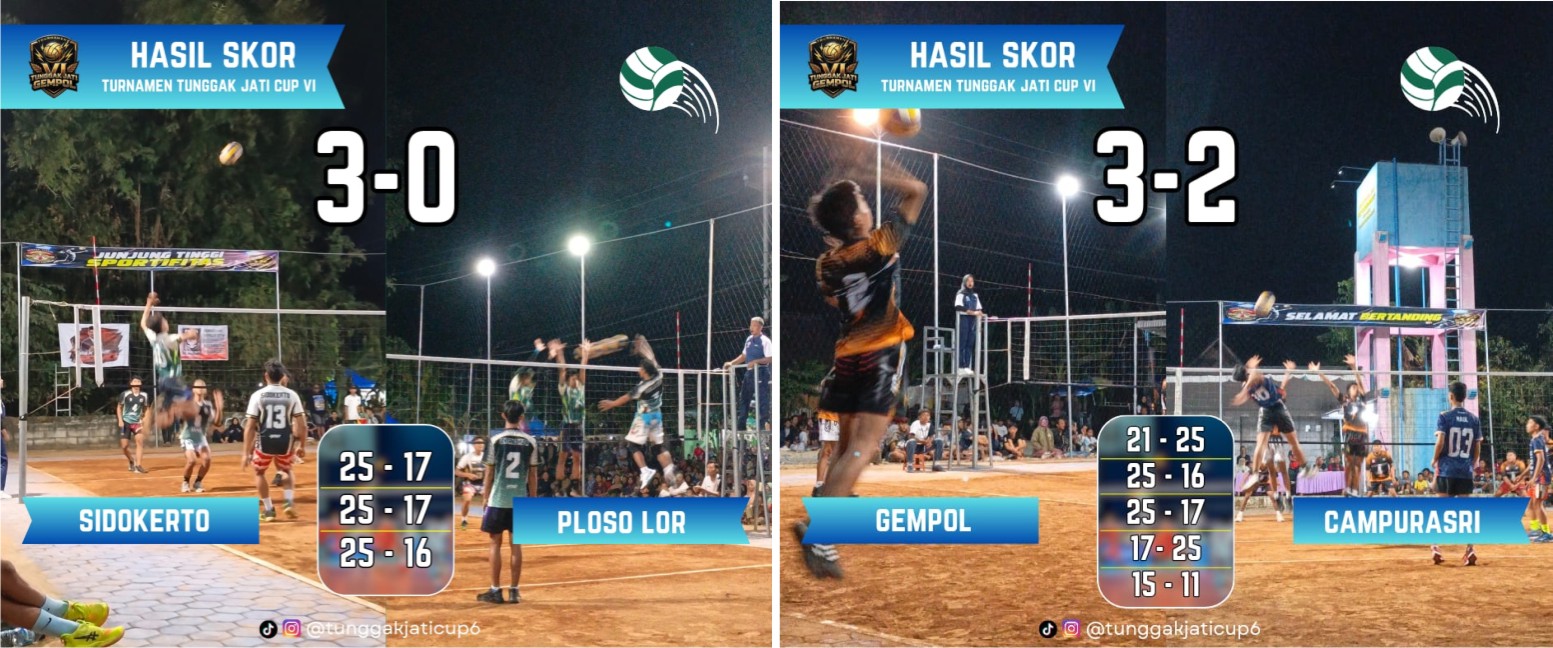 turnamen bola voli, kecamatan karangjati, kabupaten ngawi