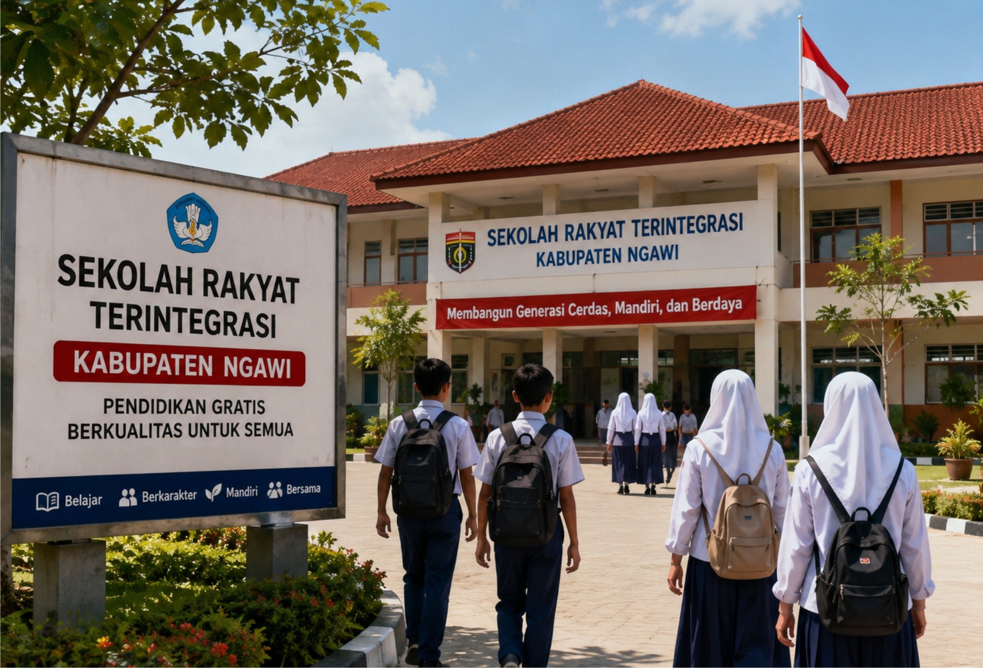 14 guru, perkuat sekolah rakyat, di ngawi