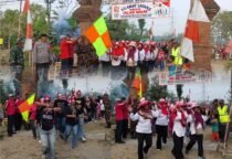 jalan sehat HUT-RI ke 81 Desa Sembung, Ngawi