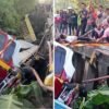 2 Truk terjun ke sungai