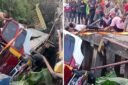 2 Truk terjun ke sungai
